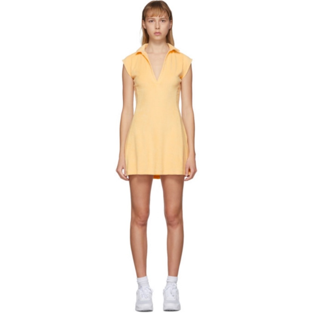 Gil Rodriguez Yellow Terry Tennis Dress